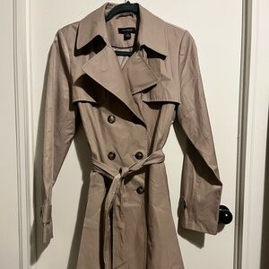 Halogen Double-Breasted Trench Coat